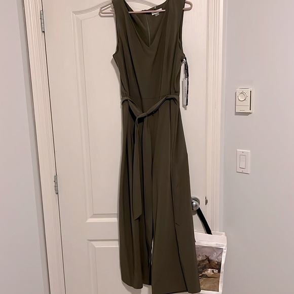 NWT - Calvin Klein Army Green Jumpsuit - Picture 2 of 9